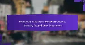 Display Ad Platforms: Selection Criteria, Industry Fit and User Experience